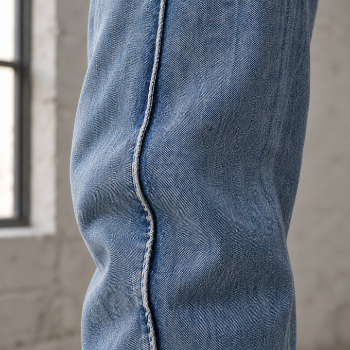 Sunday Balloon-Leg Denims — Denim Blue