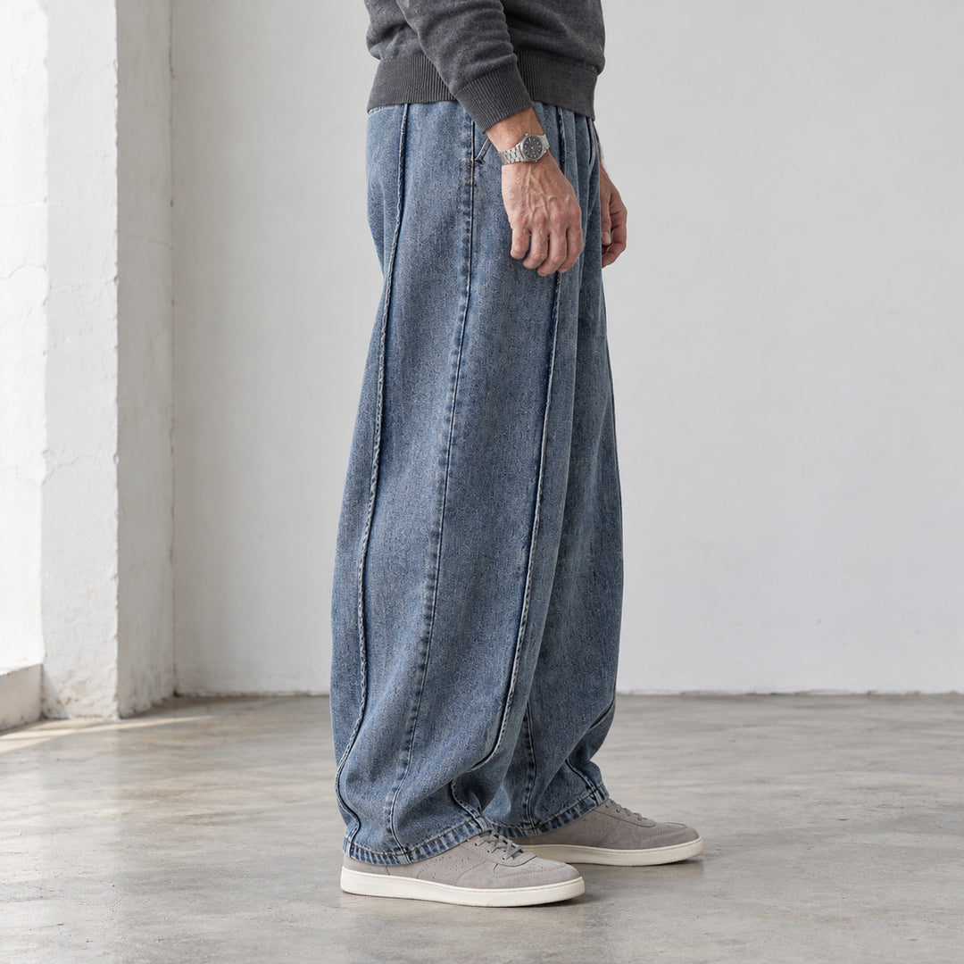 Sunday Balloon-Leg Denims — Denim Blue