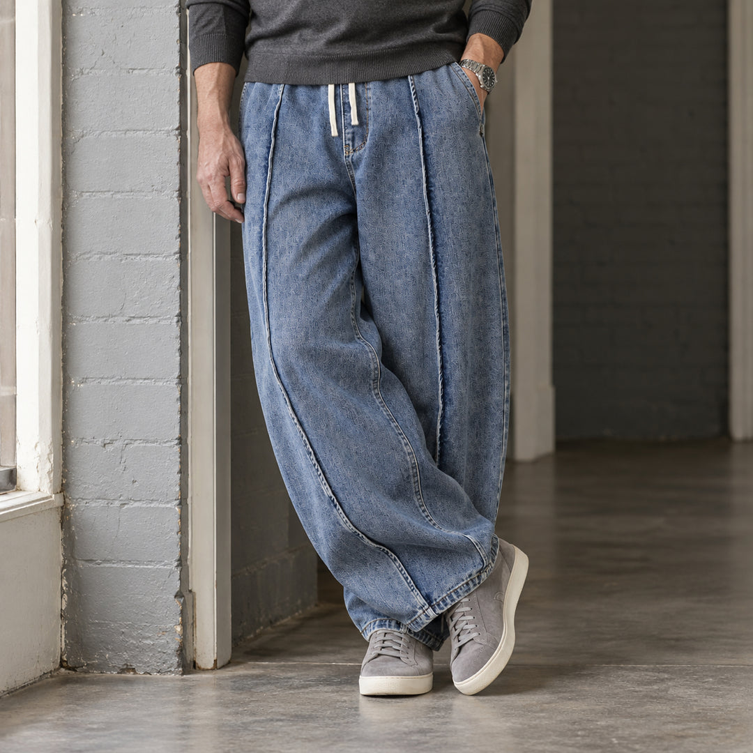 Sunday Balloon-Leg Denims — Denim Blue