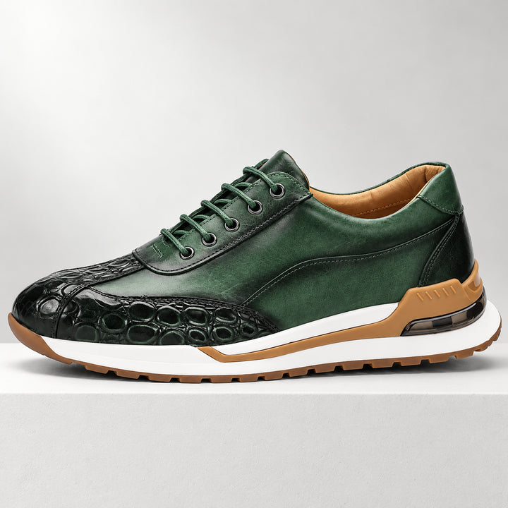 Bremont Patina Leather Sneaker — Forest Green