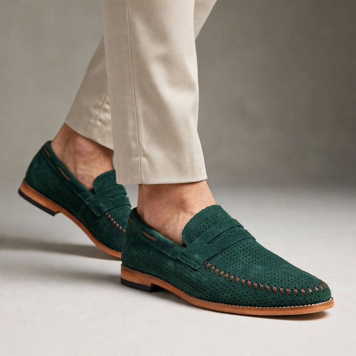 Sirocco Perforated Suede Loafer