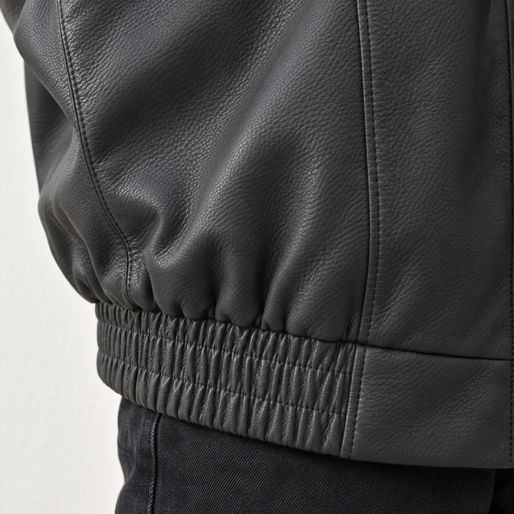Riderline Matte Bomber Jacket — Gray