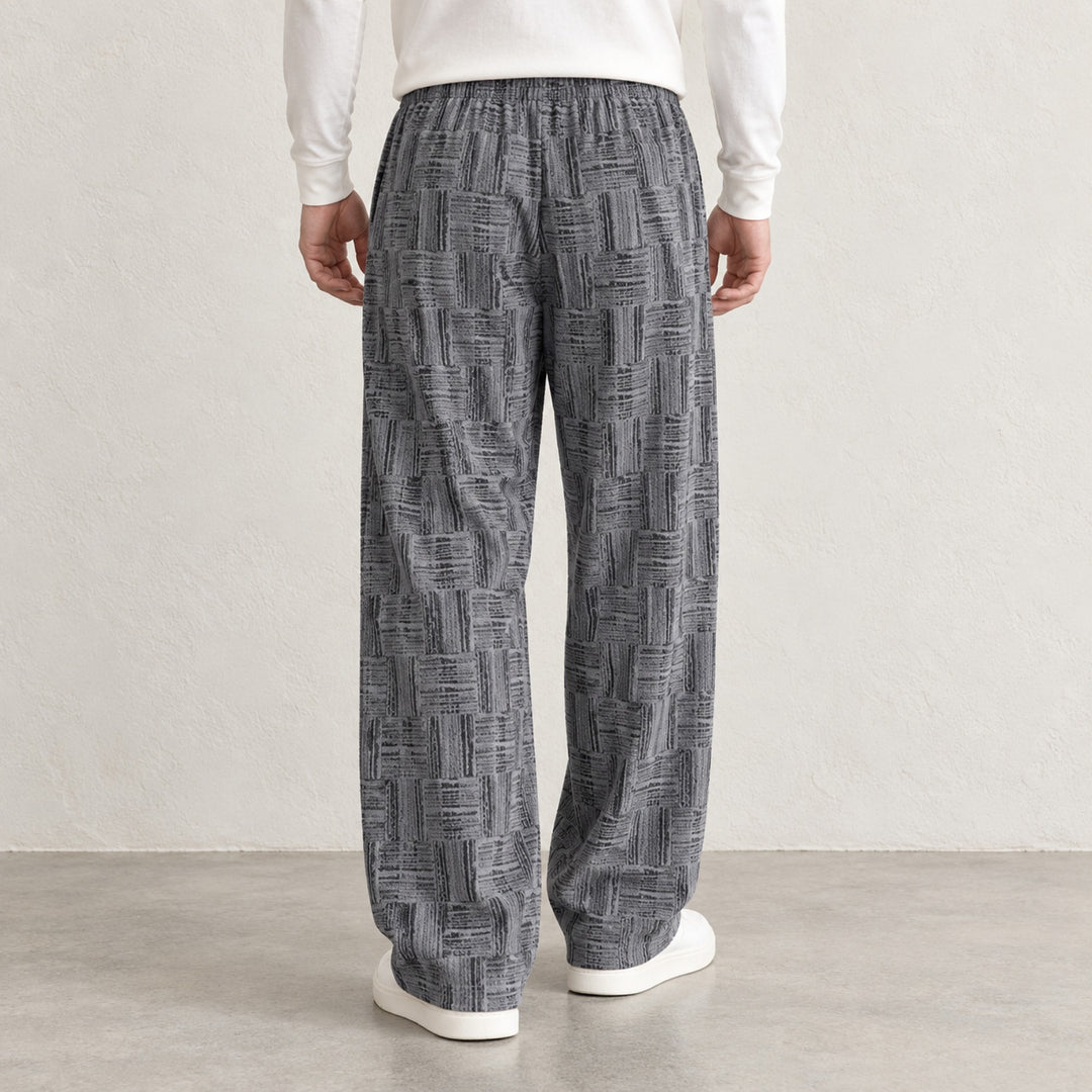 Parquet Corduroy Wide-Leg — Gray