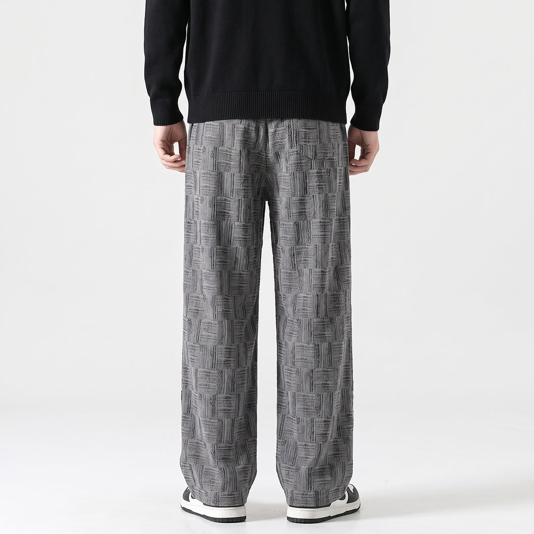 Parquet Corduroy Wide-Leg — Gray