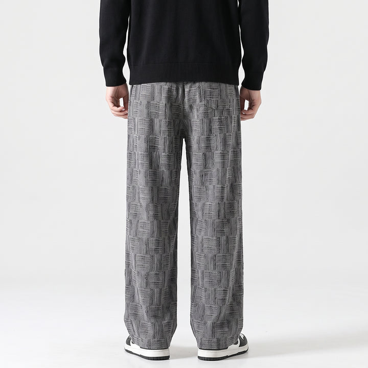 Parquet Corduroy Wide-Leg — Gray