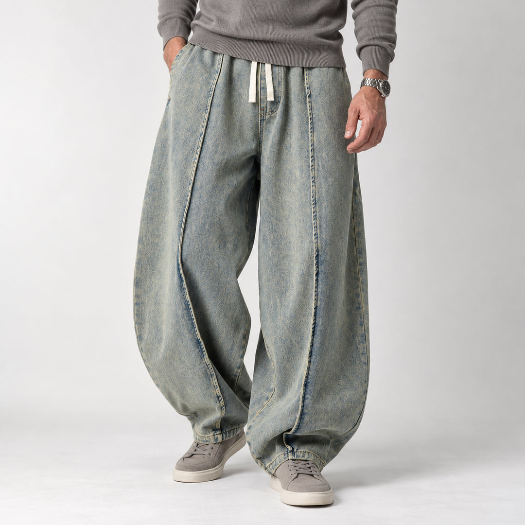 Sunday Balloon-Leg Denims — Gray