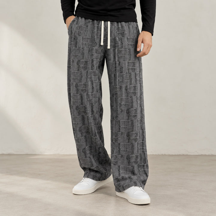 Parquet Corduroy Wide-Leg — Gray