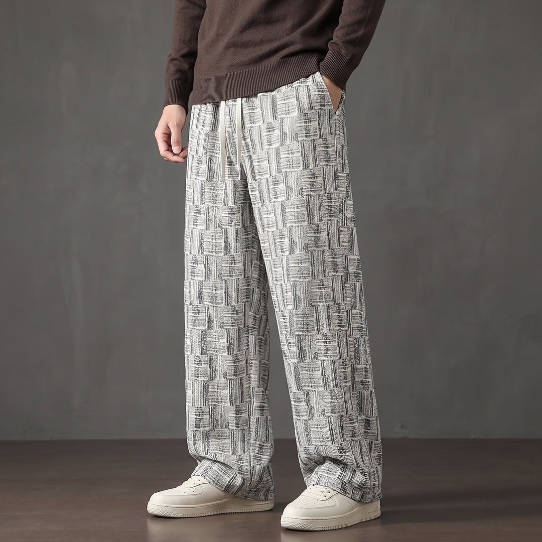 Parquet Corduroy Wide-Leg — White
