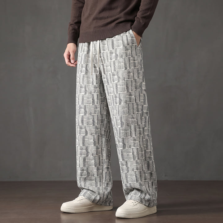 Parquet Corduroy Wide-Leg — White