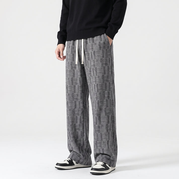 Parquet Corduroy Wide-Leg — Gray