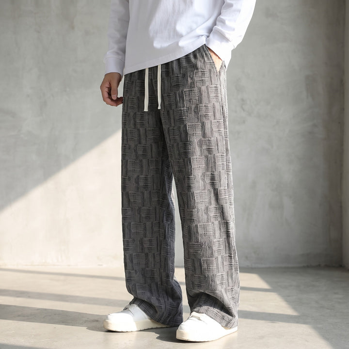 Parquet Corduroy Wide-Leg — Gray