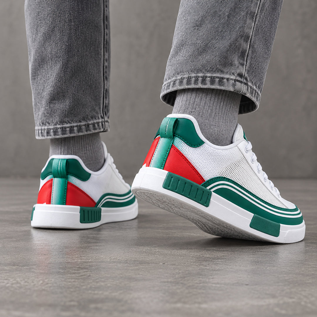 Ashworth Striped Court Sneaker — Green