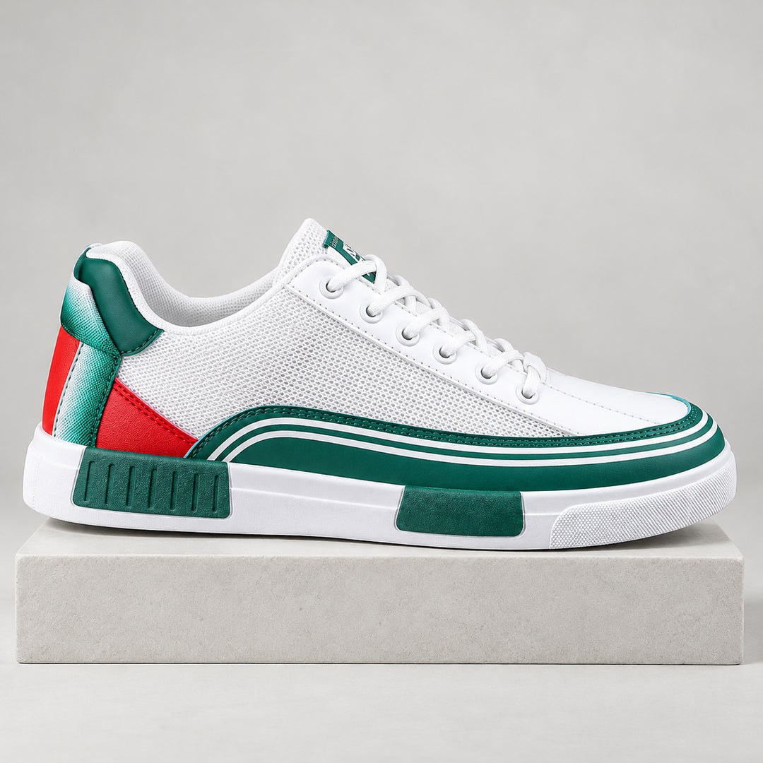 Ashworth Striped Court Sneaker — Green