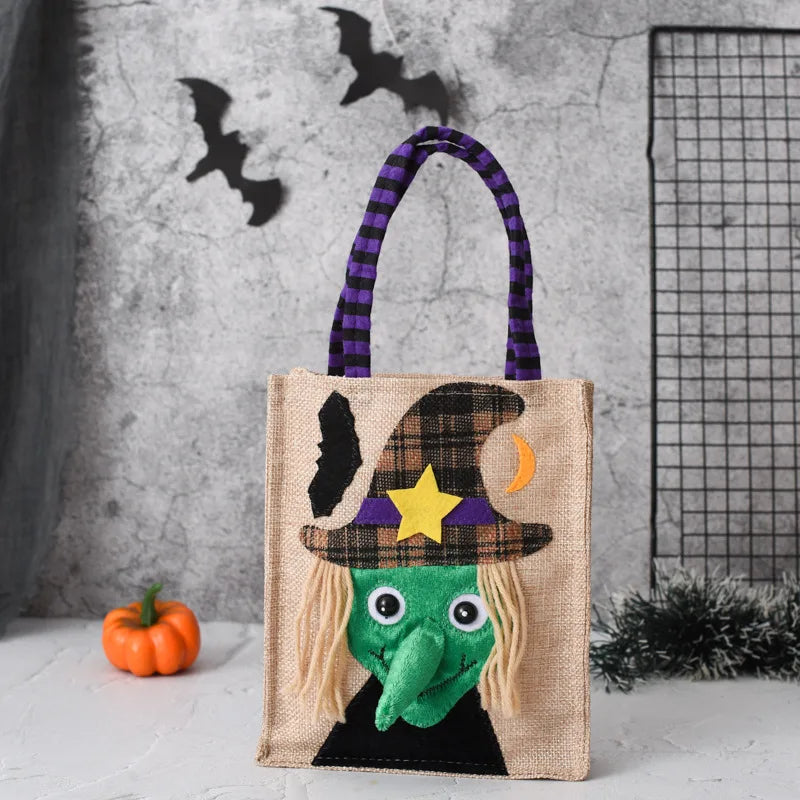 "Trick-or-Treat" Interactive Linen Tote
