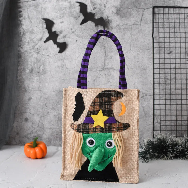 "Trick-or-Treat" Interactive Linen Tote