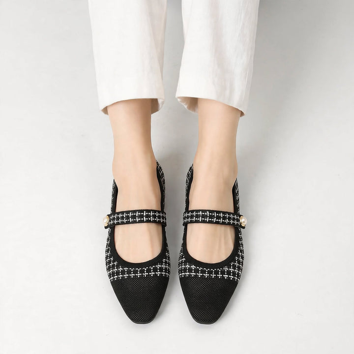 Pearlette Knit Mary Jane Flat