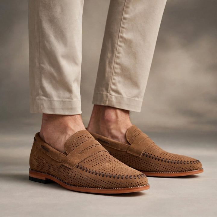 Sirocco Perforated Suede Loafer