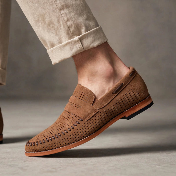 Sirocco Perforated Suede Loafer