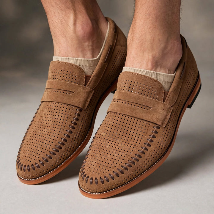 Sirocco Perforated Suede Loafer