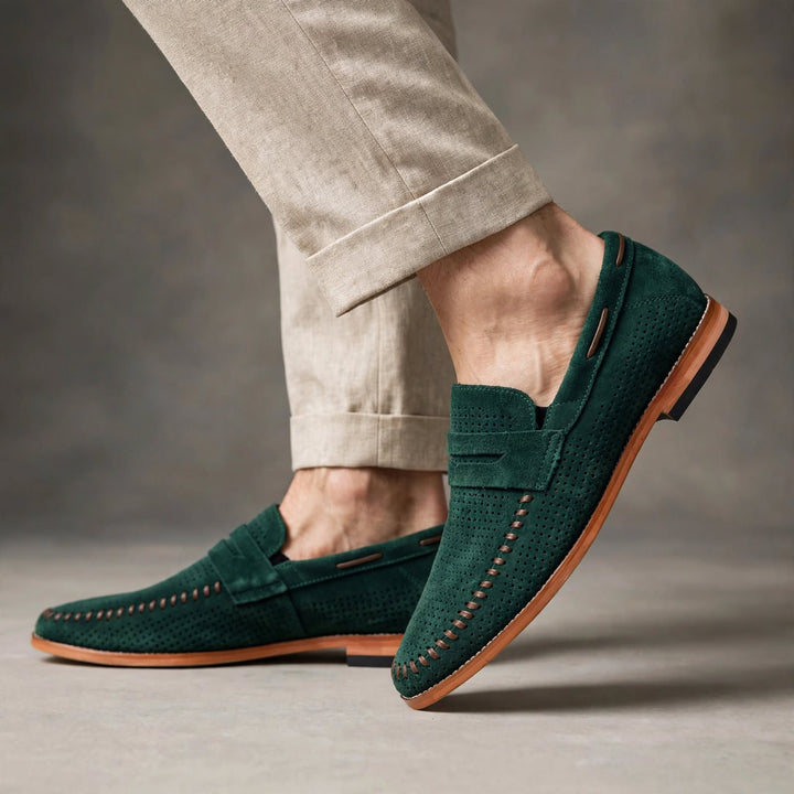 Sirocco Perforated Suede Loafer