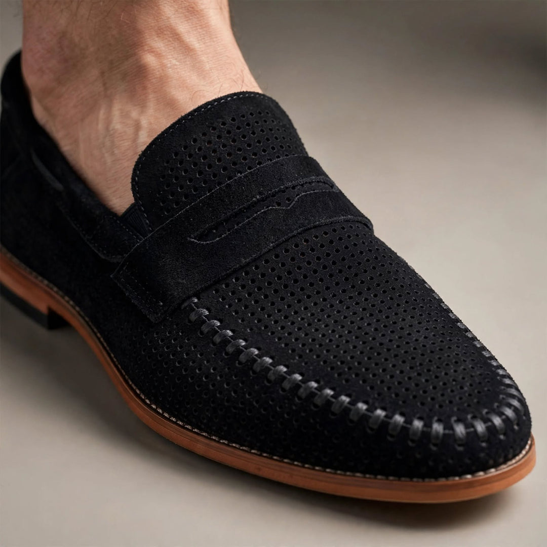 Sirocco Perforated Suede Loafer