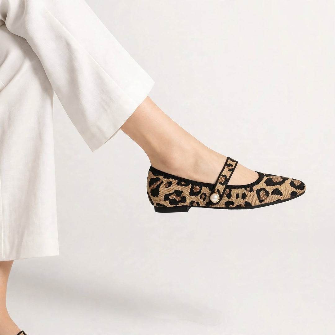 Pearlette Knit Mary Jane Flat