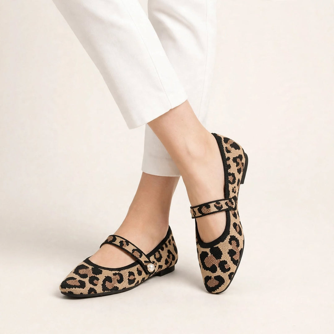 Pearlette Knit Mary Jane Flat