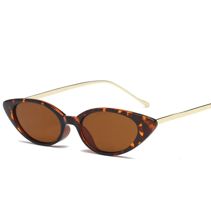 Slim Framed Golden Sunglasses