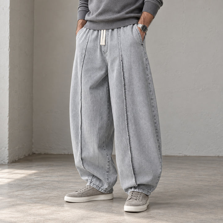 Sunday Balloon-Leg Denims — Light Blue