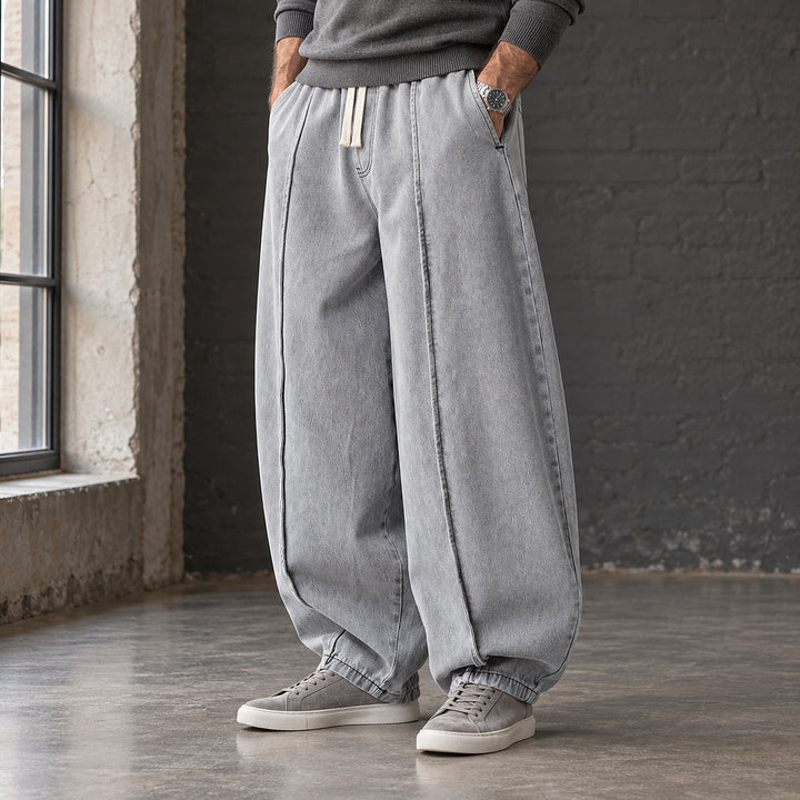 Sunday Balloon-Leg Denims — Light Blue