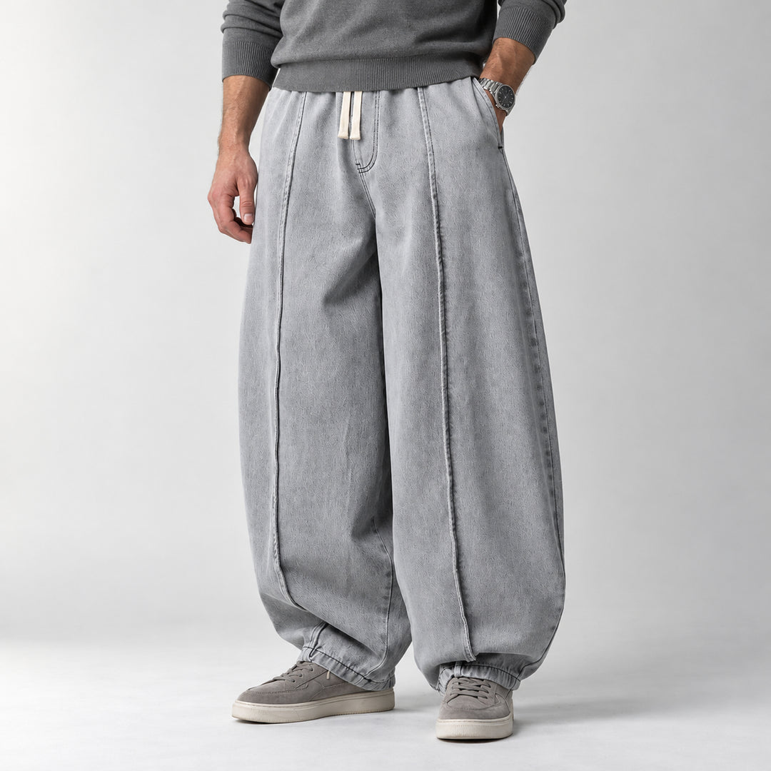 Sunday Balloon-Leg Denims — Light Blue