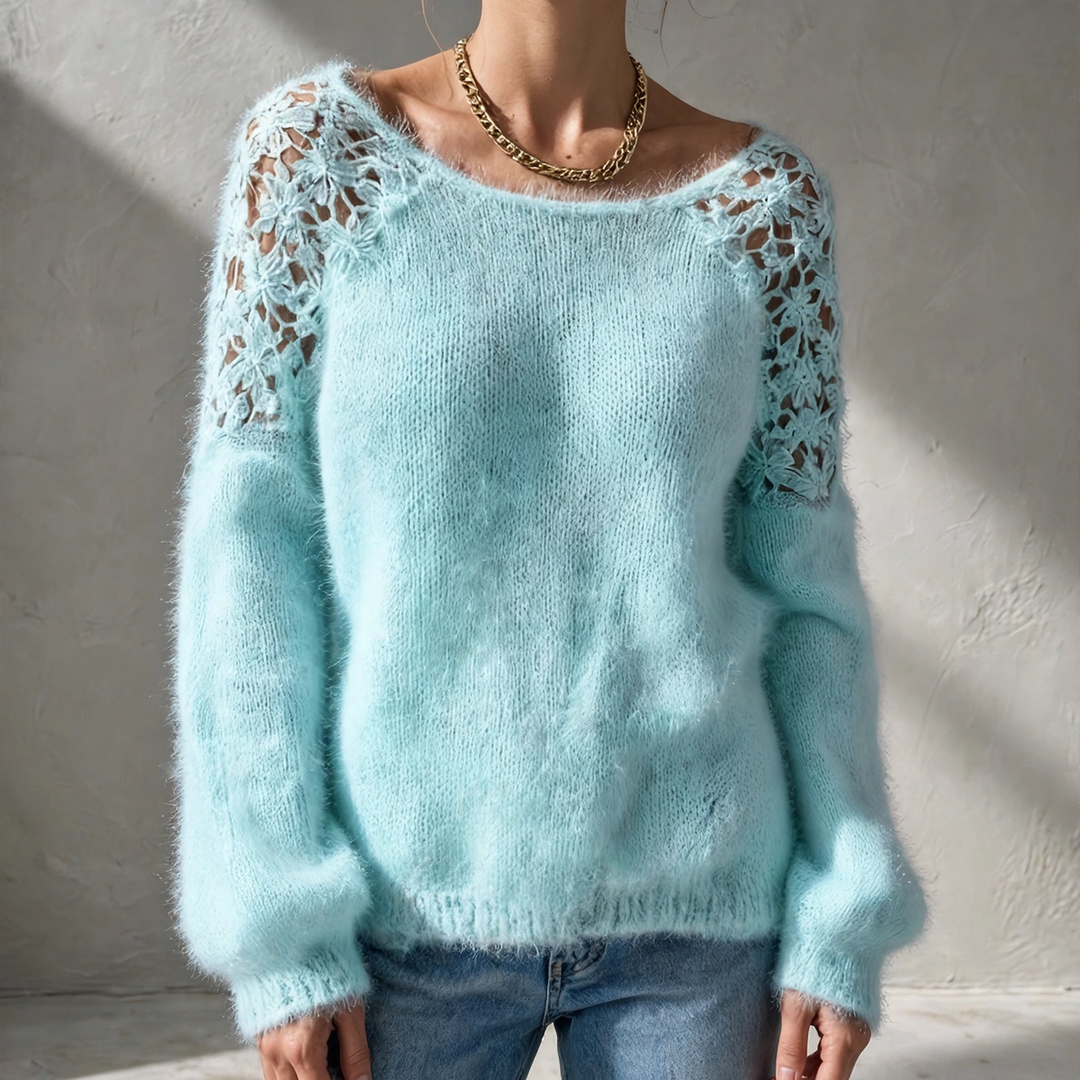 Halo Lace Brushed Sweater