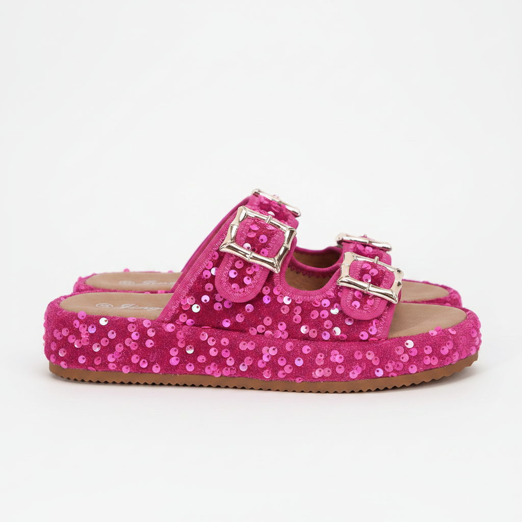 Fiorella Sequin Sandals