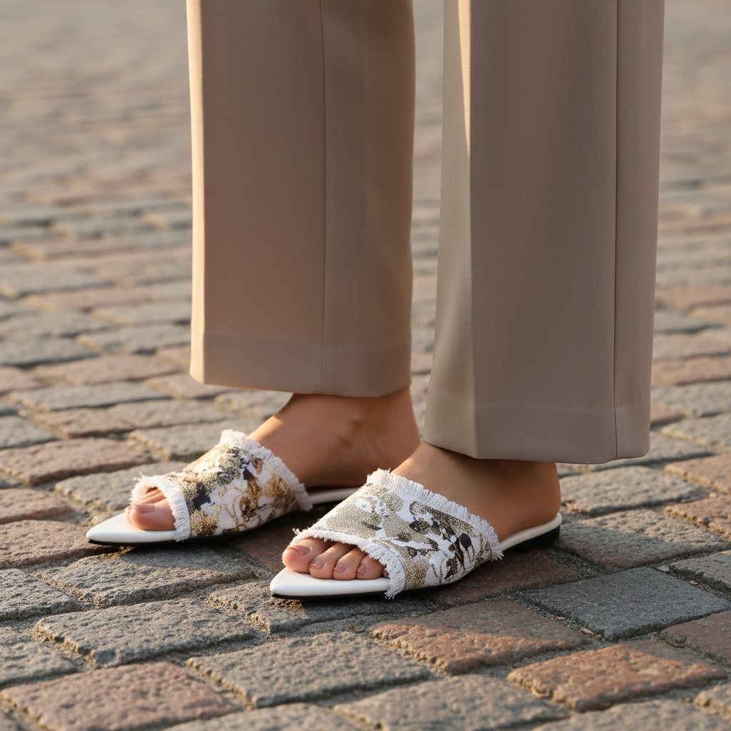 Sakura Fringe Mule
