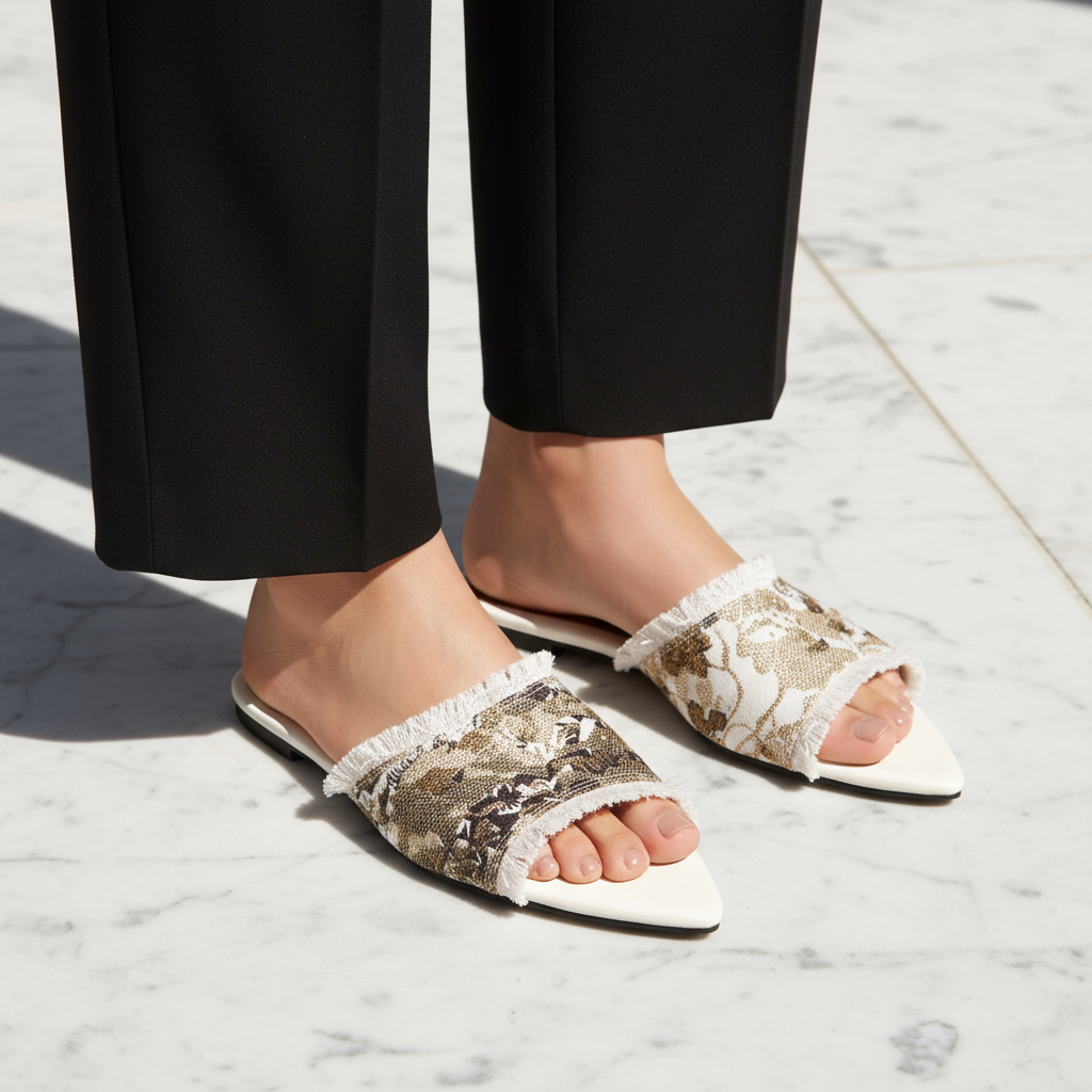 Sakura Fringe Mule