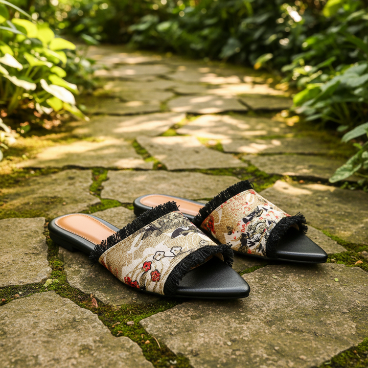 Sakura Fringe Mule