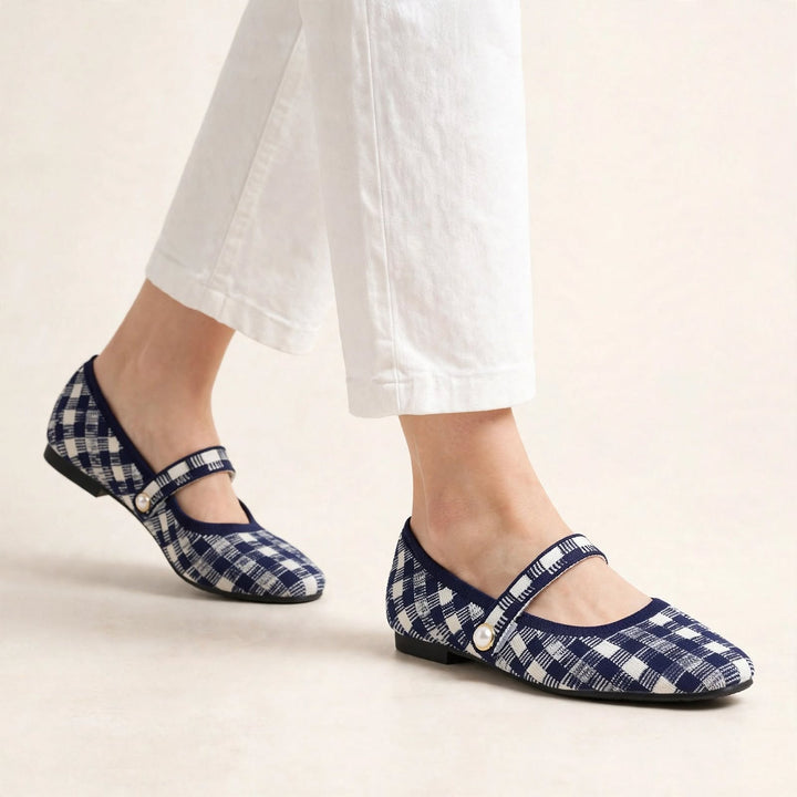 Pearlette Knit Mary Jane Flat