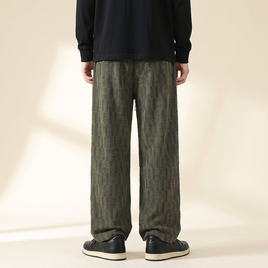 Parquet Corduroy Wide-Leg — Olive