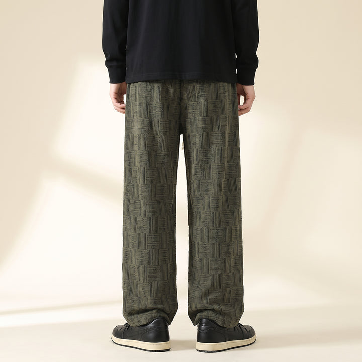 Parquet Corduroy Wide-Leg — Olive