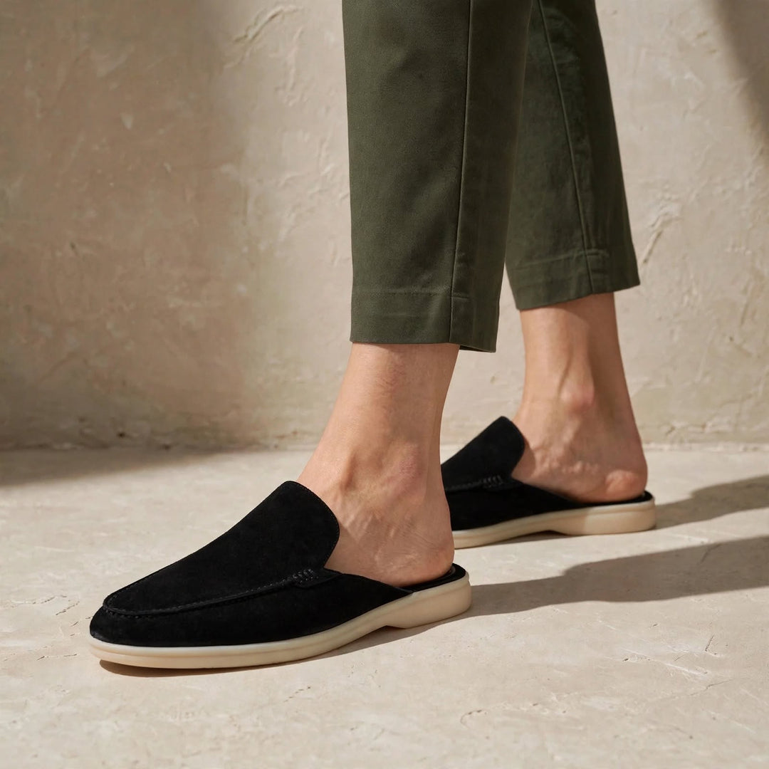 Francisco Backless Suede Loafer