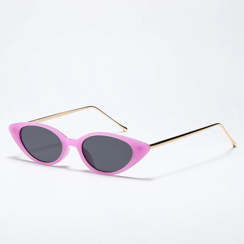 Slim Framed Golden Sunglasses