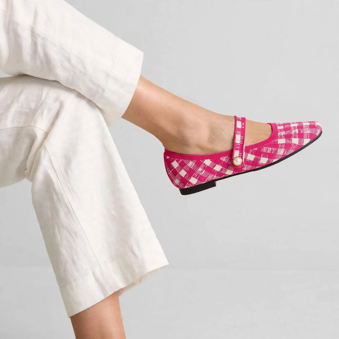 Pearlette Knit Mary Jane Flat