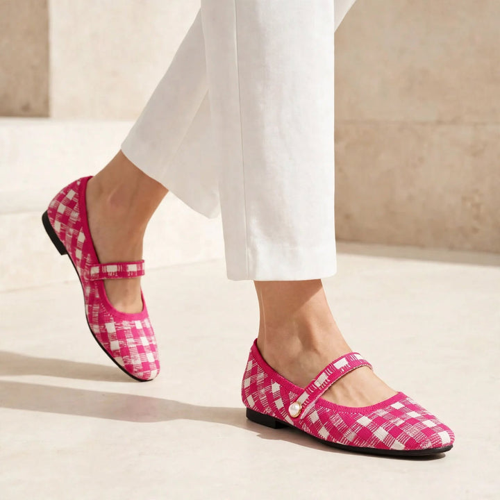 Pearlette Knit Mary Jane Flat