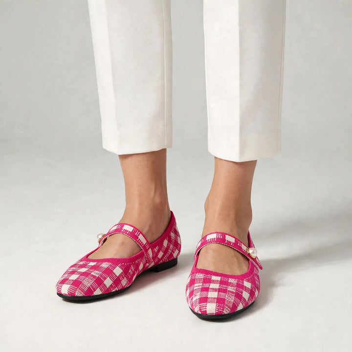 Pearlette Knit Mary Jane Flat