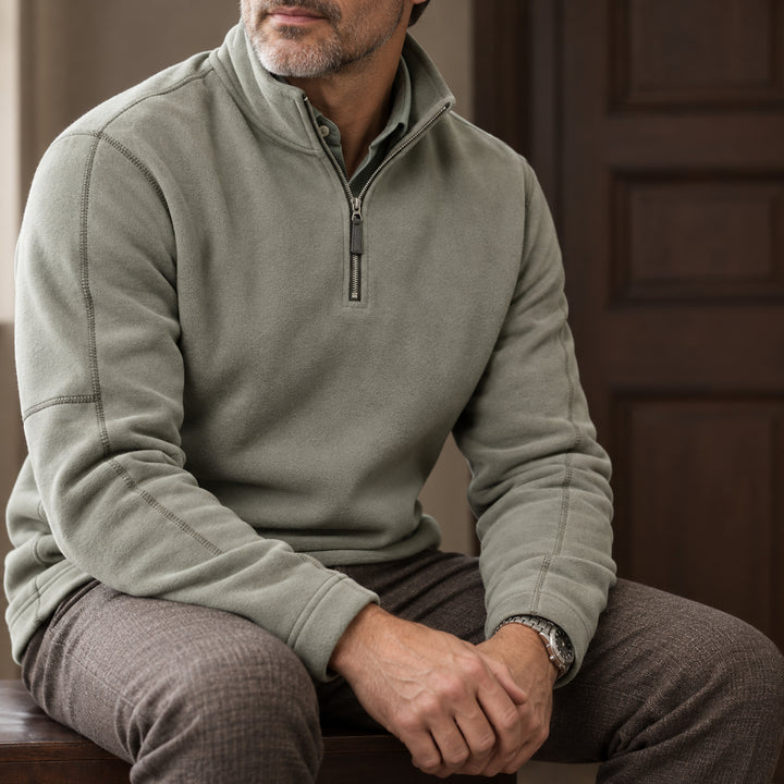 Velour Fleece Quarter-Zip