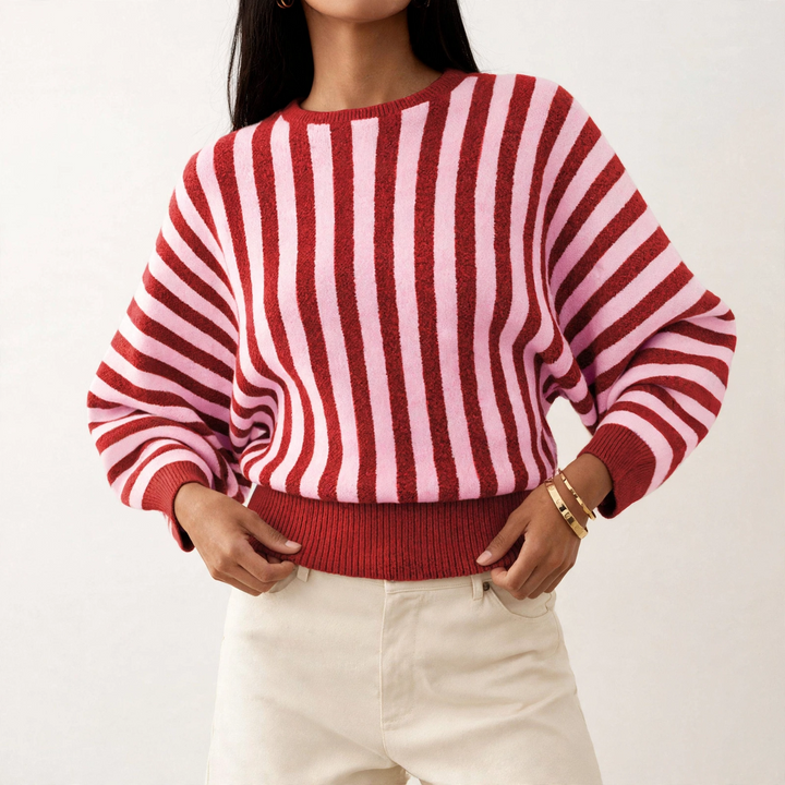 Cabana Strip Knit Crewneck