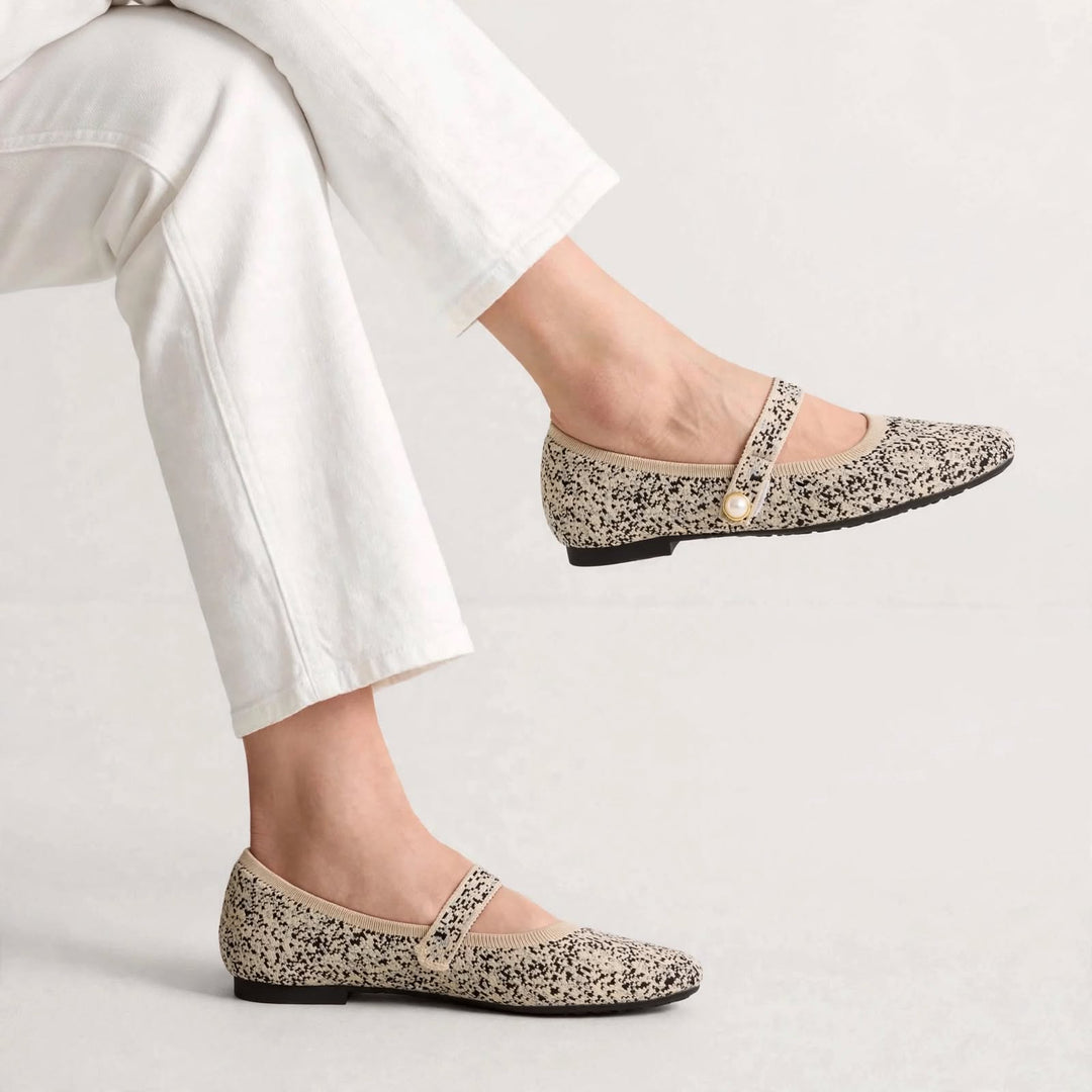 Pearlette Knit Mary Jane Flat