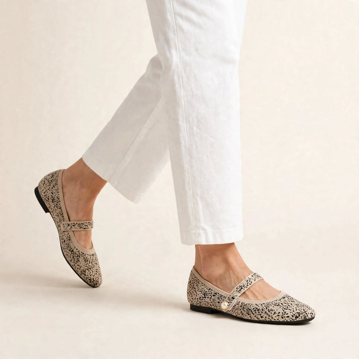 Pearlette Knit Mary Jane Flat