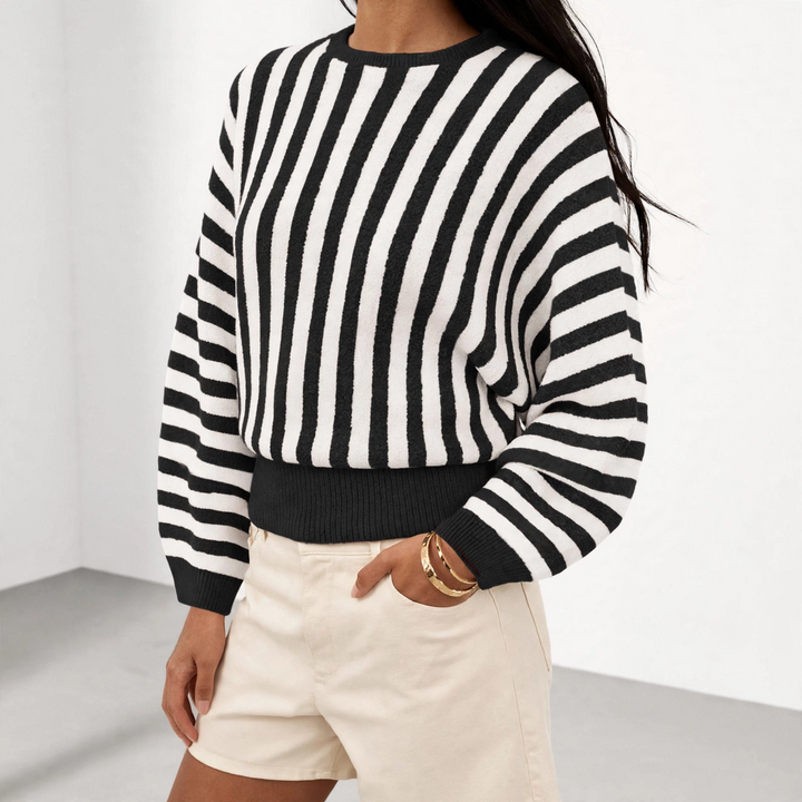 Cabana Strip Knit Crewneck