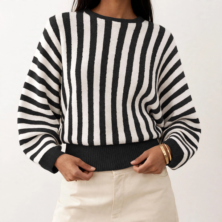 Cabana Strip Knit Crewneck